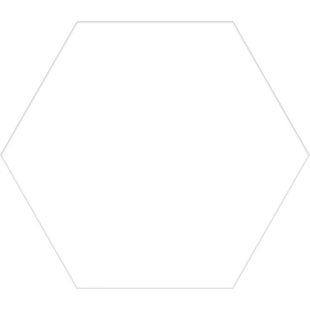 Basic White Hex 22x25 Porcellanato Εξάγωνο Λευκό