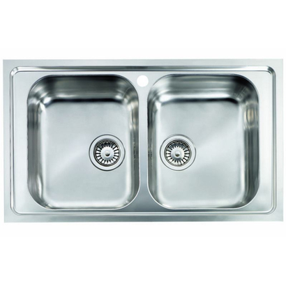 Sanitec 11424/11494 Cometa 86x50 Inox Νεροχύτης