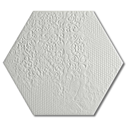 Milano White Hex 22x25 Porcellanato Διακοσμητικό Εξάγωνο