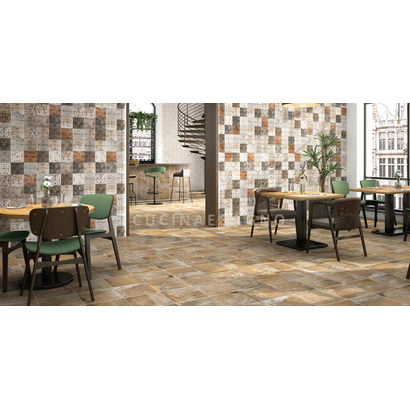 Antigua Deco Terra 33x33 Porsellanato Δαπέδου Vintage