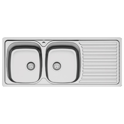 Karag BL 933B Ένθετος Νεροχύτης 118x48 Inox Σατινέ