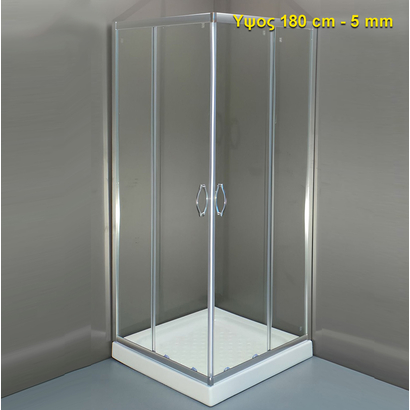 Gloria 70x70 Ascot Καμπίνα Ντουζιέρας Διάφανο 70-1940