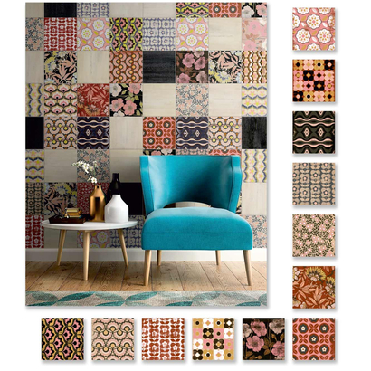 Ike Mix Summer 25x25 Porcellanato Δαπέδου & Τοίχου Διακοσμητικό