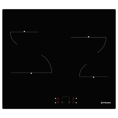 Pyramis PHC61410FMB Κεραμική Εστία Αυτόνομη με Λειτουργία Κλειδώματος 58x51εκ. 174020030