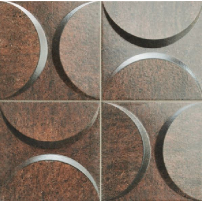 Eclipse Copper 33x33 Porcellanato Διακοσμητικό Πλακάκι Επένδυσης Ανάγλυφο 3D