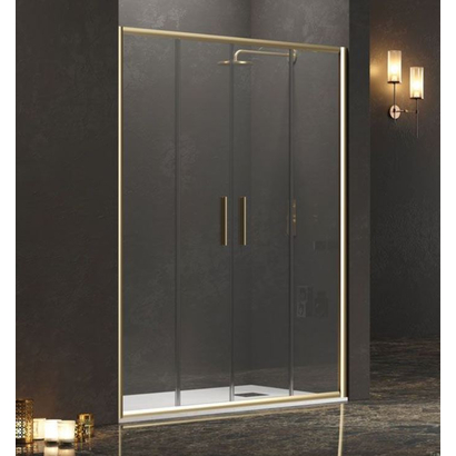 Karag Efe 600 Oro 180x190 Cm Πόρτα Ντουζιέρας Συρόμενη Προφίλ Χρυσό