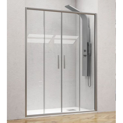 Karag Efe 600 190x190 Cm Πόρτα Ντουζιέρας Συρόμενη Προφίλ Χρωμέ Ματ