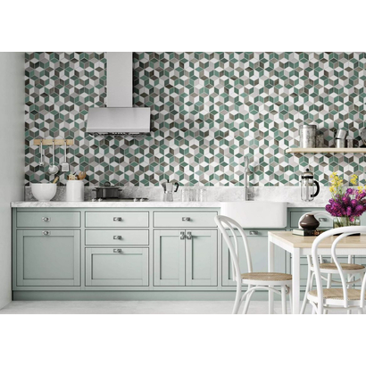 Rhombus Emerald 26x51 Porcellanato Δαπέδου Τοίχου Πολύγωνο