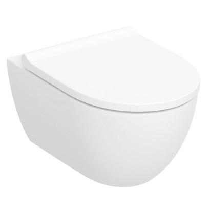 Geberit Λεκάνη Κρεμαστή Acanto Rimless Turboflush Με Κάλυμμα Soft Close