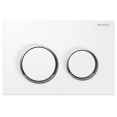 Geberit 115.085.KJ.1 OMEGA 20 Πλακέτα Καζανακιού Διπλής Ροής Λευκό