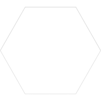 Basic White Hex 22x25 Porcellanato Εξάγωνο Λευκό