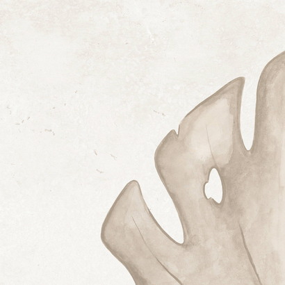 Nusa Taupe Botanic 25x25 Porcellanato Δαπέδου & Τοίχου Vintage