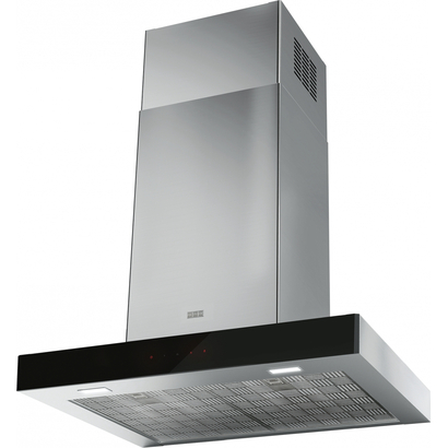 Franke NEW MYTHOS 60 Crystal Black/Inox Επιτοίχια Καμινάδα 325.0653.923
