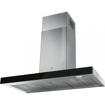 Franke NEW MYTHOS 90 Crystal Black/Inox Επιτοίχια Καμινάδα 325.0654.002