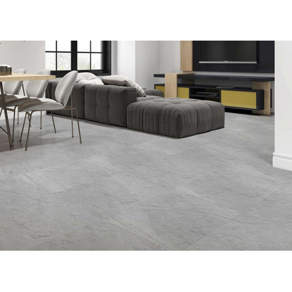 KINGDOM Grey 60x60 Porcellanato Rettificato Δαπέδου Ματ Ανάγλυφο