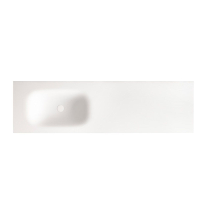 Karag SPACE 155x46 Νιπτήρας Επίπλου Solid - Αριστερή Γούρνα
