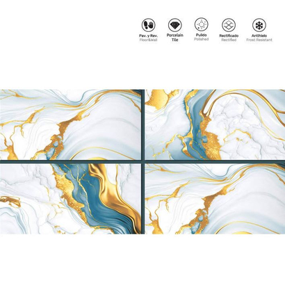 Alyssa Gold 60x120 High Gloss Porcellanato Rettificato Πλακάκι-Γρανίτης PPCV