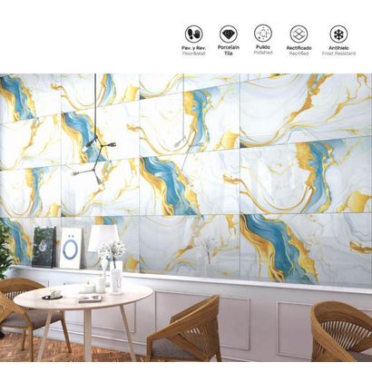 Alyssa Gold 60x120 High Gloss Porcellanato Rettificato Πλακάκι-Γρανίτης PPCV