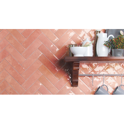 Nolita Rosa 6,5x20 Πλακάκι Α'ποιότητας  Επένδυσης Τουβλάκι Γυαλιστερό