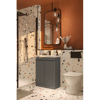 Terrazo White 60x120 Rettificato Porcellanato Ματ Δαπέδου - Τοίχου Karag