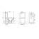 Karag IOS BLACK MATT BTW Λεκάνη Με Καζανάκι 60,5cm 2175A-RMB