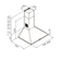 Pyramis Καμινάδα Τετράγωνη Lux 90cm Απορροφητήρας Inox 065030202