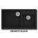 Sanitec 317 Modern 90x50 Νεροχύτης Γρανίτης Granite Black