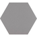 Basic Grey Hex 22x25 Porcellanato Εξάγωνο Γκρι