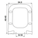 Universal Square Κάλυμμα λεκάνης Soft Close