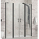 Karag Panex 700 Nero 160x200 Cm Πόρτα Ντουζιέρας Ανοιγόμενη Με 2 Σταθερά ΔΙΑΦΑΝΗ
