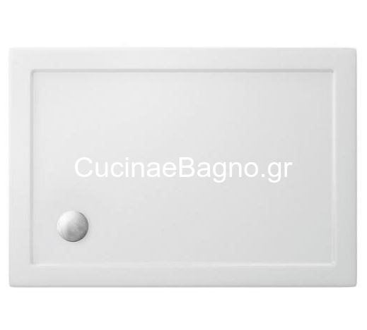 Karag New Flat 10 Ντουζιέρα 80x130x5,5 Ακρυλική Ορθογώνια