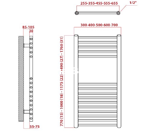 K-Energy Artemis 30x176 Λευκό Θερμαντικό Σώμα / Πετσετοκρεμάστρα

    Θερμαντικό σώμα λουτρού K-ENERGY Artemis