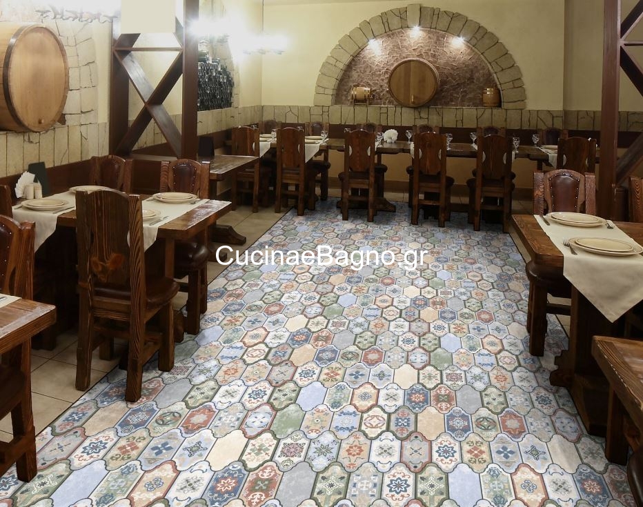 Prov. Corinto Colours 16x32 Porcellanato Δαπέδου & Τοίχου Διακοσμητικό Vintage