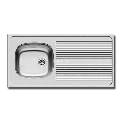 Pyramis International 100x50 1b 1d Επικαθήμενος Νεροχύτης Λείος 100100201