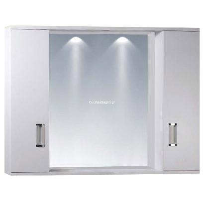 Καθρέπτης Λουτρού 77x68 Με Ντουλαπάκια Gloria Fino