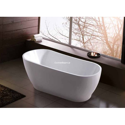 Karag ATENA K-1527W Bianco Lucido 170x80 Μπανιέρα Ελεύθερης Τοποθέτησης