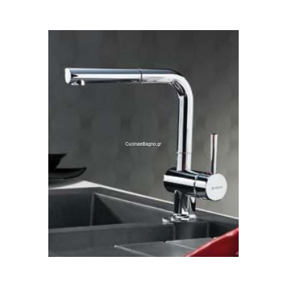 Pyramis Aladia Χρωμέ Μπαταρία Κουζίνας Με Ντους 096700201