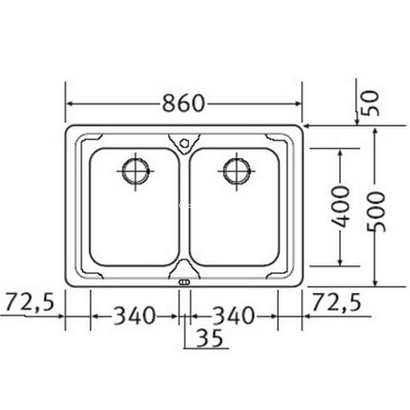 Franke Logica Line LOL 620-L Νεροχύτης Inox Σαγρέ 101.0172.249