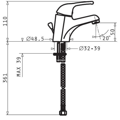 Pyramis Solfegio Μπαταρία Νιπτήρα 098110101