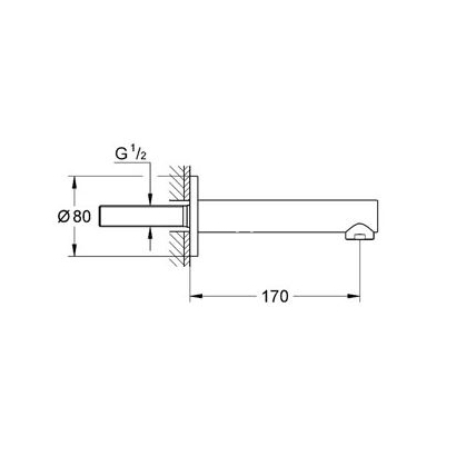 Grohe 13280001 Εκροή Concetto Cosmopolitan 17 cm