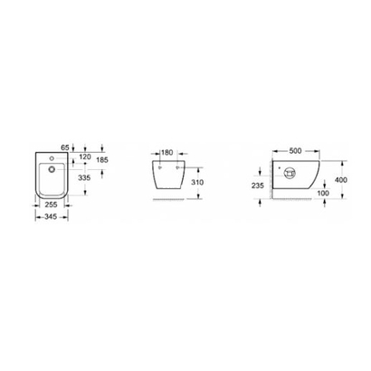 Karag Legend 52cm Μπιντέ Κρεμαστό BH 10100