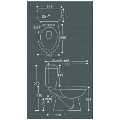 Huida Rostov 66x36,5 Λεκάνη Με Καζανάκι ΧΠ/ΠΣ Set-0003
