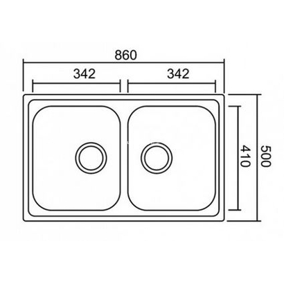 Karag BL-887 86x50 Νεροχύτης Ανοξείδωτος