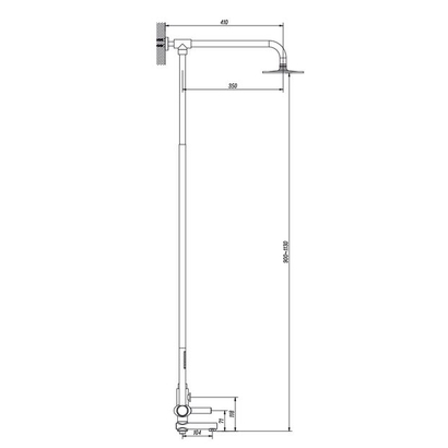 Karag Στήλη Ντουζιέρας Με Μπαταρία SINAR FA23X
