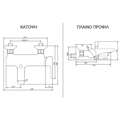 Teorema Goodlife Μπαταρία Μπάνιου 186150