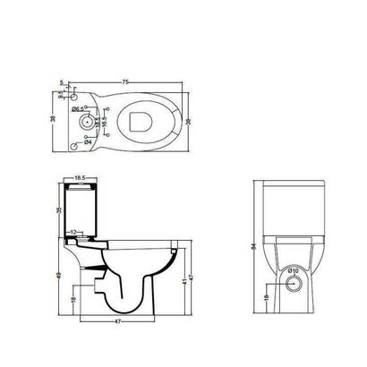 Λεκάνη Με Καζανάκι Αμεα Πληρες Alice confort
