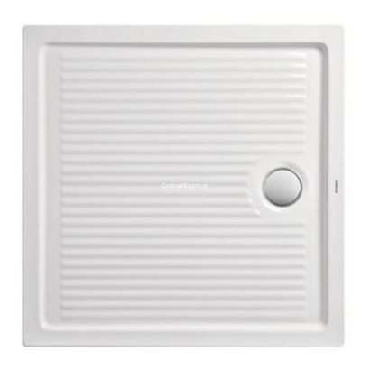 Pyramis 90x90 Ντουζιέρα Κεραμική - Πορσελάνη Τετράγωνη