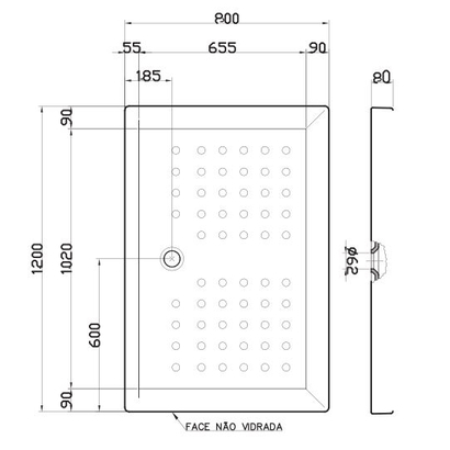 Sanitana 80x120 Julieta Ντουζιέρα Slim Ορθογώνια Πορσελάνη 54211280

    Ντουζιέρα πορσελάνη ασύμμετρη
    Slim 80x120x8 cm