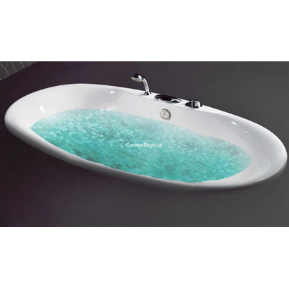 Sanitec 180x90 Sylvia Μπανιέρα Υδρομασάζ 543