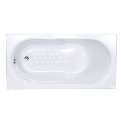 Sanitec 170x70 Gloria Μπανιέρα Υδρομασάζ 518